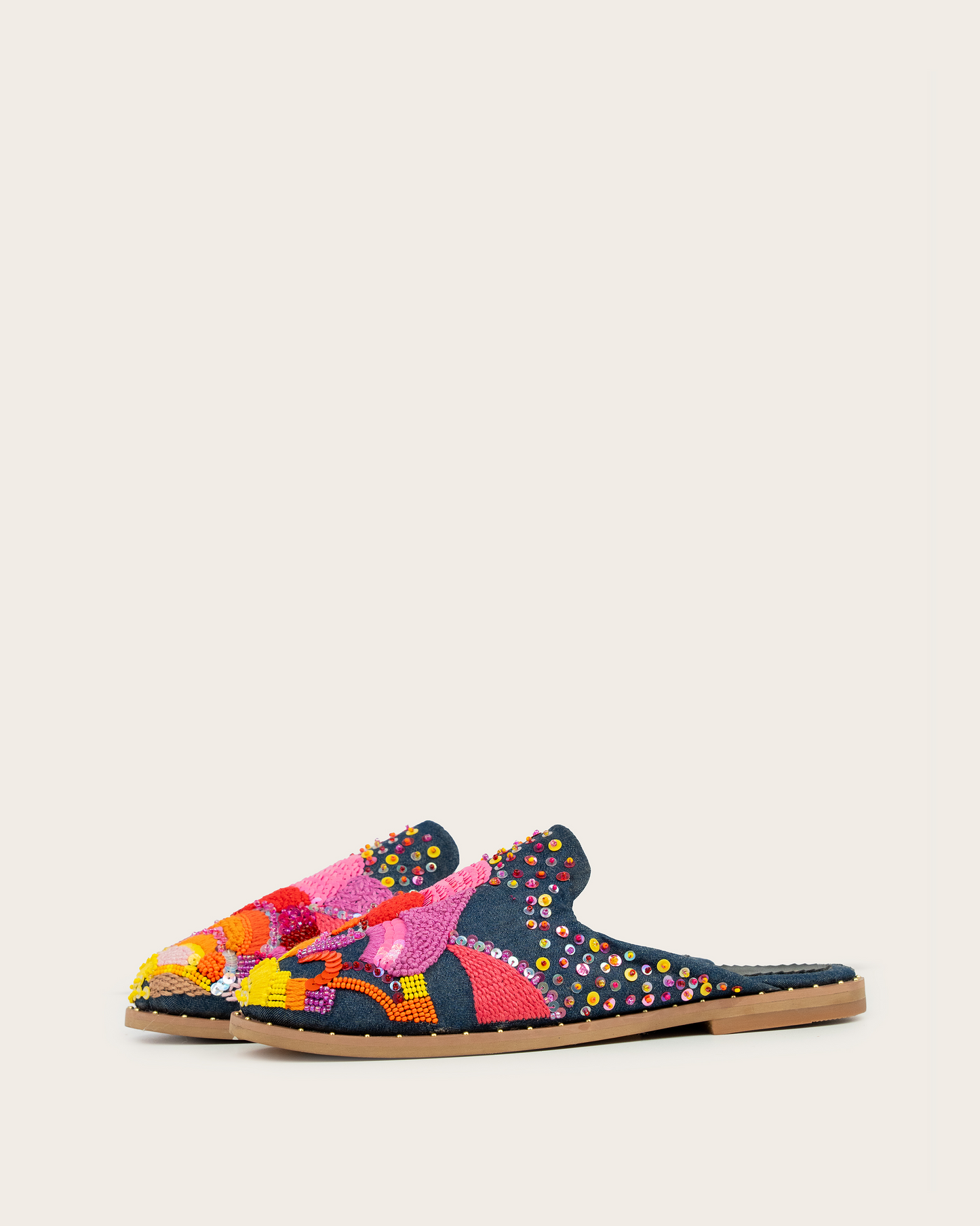 EMBELLISHED MULES