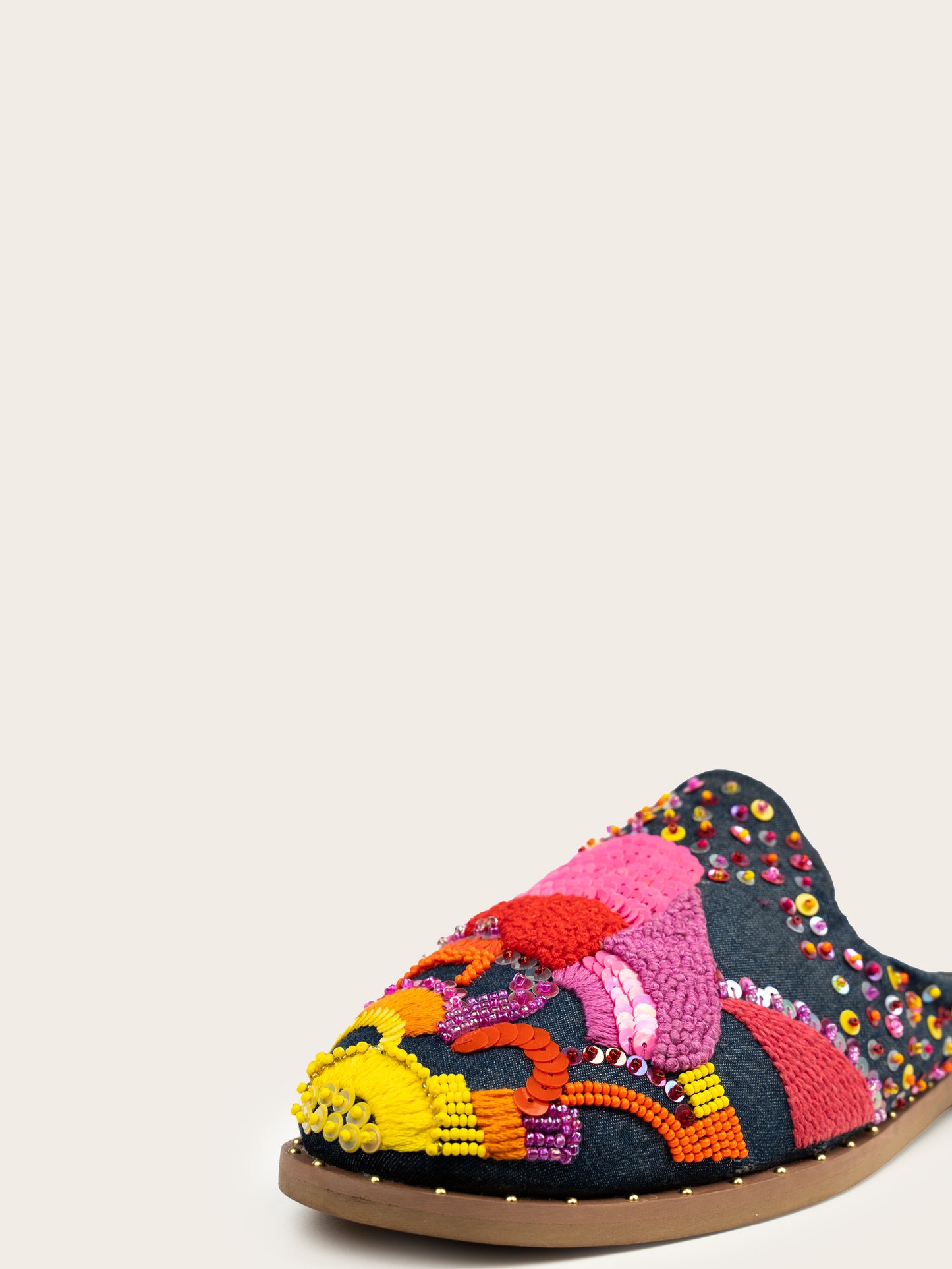 EMBELLISHED MULES