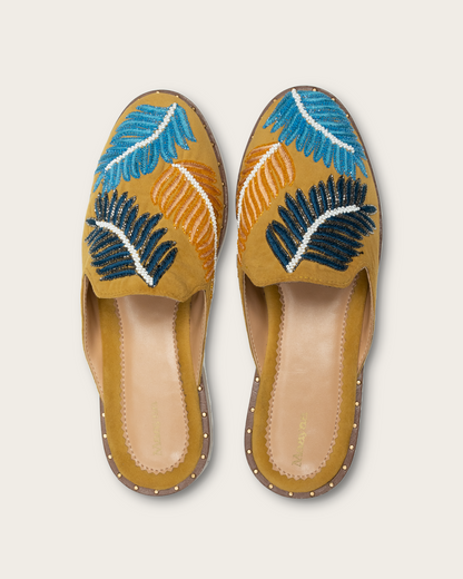 LEAF PATTERN MULES